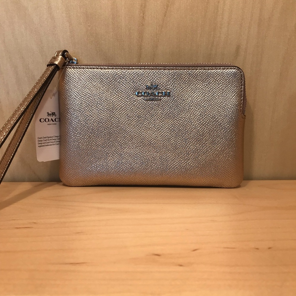 Coach Gold Wristlet
